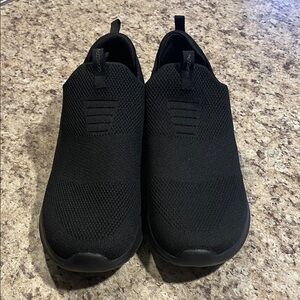 Skechers Women’s  Black Slip-On Knit Sneakers